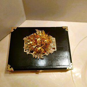 Suenos de Saundra Upcycled Grande Cedar Cigar Box, Jewelry/Storage Box